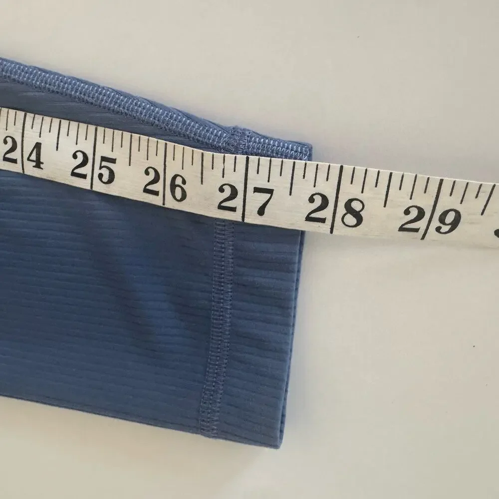 Lululemon Align High-Rise Ribbed Leggings 28” Oasis Blue SIZE 6 Full Length EUC